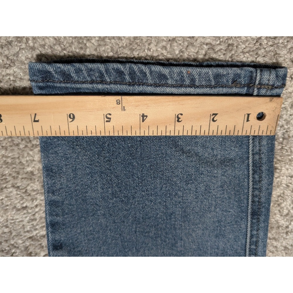 KanCan High Rise Cargo Jeans Womens Size 11/29, Patch Work Denim Baggy - Picture 7 of 10